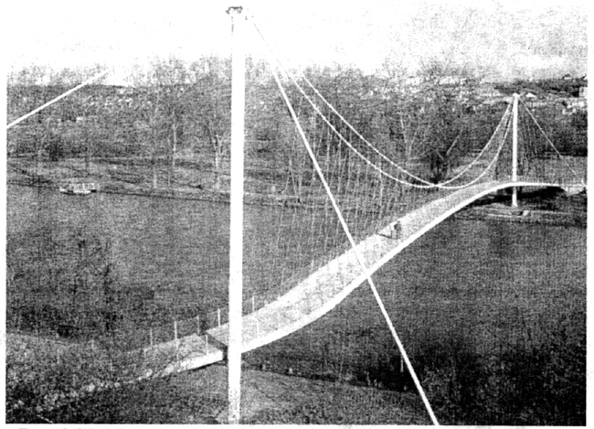 Рис. 2.95. Мост через реку Некар, раскрепление мачты пилона