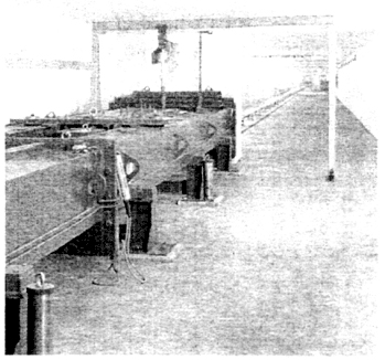 Рис. 1.39. Туннель длиной 250 м для измерения длины и вытяжки канатов, оборудованный гидравлическими цилиндрами с длиной хода до 3 м и максимальной нагрузкой до 6000 кН